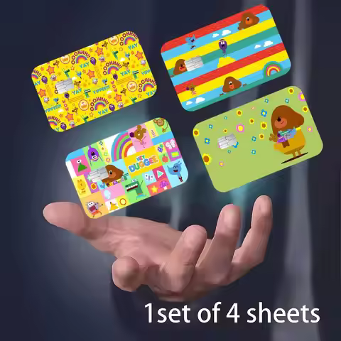 Cartoon Hey-D-Duggee Anmie Sticker Film Skin Cover for Credit Card Debit Bank Card Front