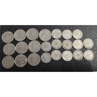 old coins Singapore 10 cent and 20 cents 1967-1985 1set 23pcs