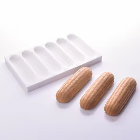 Cake Mold Chocolate Eclair Dessert Bakeware Long Strip Puffs Baking Mold Finger Puff Pastry Mould Ki