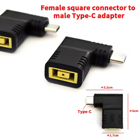 1pcs Type-C 65W Charger Adapter for Lenovo Laptop Universal USB-C Power Adapter with Interchangeable