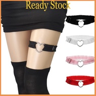 royal Elegant Ruched Garter Belt with Heart Adjustable Lace Leg Band for Women Holiday Outfits Adjus