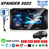 HILMAN อแอนดรอย 9นิ้ว XPANDER 2022 จอIPS QLED จอ android ติดรถยนต์ วิทยุติดรถยนต์ เครื่องเสียงรถ Wifi GPS YouTube Netflix 2 din Apple Carplay