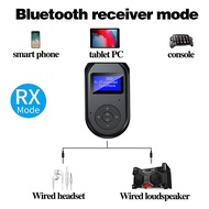 (DXCP) 4-In-1 Bluetooth Transmitter Receiver Low Latency Wireless Bluetooth 5.0 Audio AUX Adapter fo