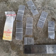 1000 Sheets of Mini Thick Plastic Clips ZIPLOCK KLIP 2.5x3.5cm Transparent, Practical & Durable