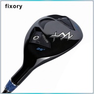 fixory Cavity Back Hybrid Club Blue Accent Hybrid Golf Club Silver Weights 20