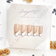 ️Gilded French - Premium press on nails | Press on nails | Custom press on nails | Handmade press on