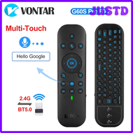 [JUSTD] G60S Pro เมาส์ BT Air Mouse,BT5.0 2.4G โหมดคู่ Google เสียงผู้ช่วยรีโมทคอนโทรลแป้นพิมพ์ไร้สา