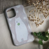 幸運暖熊(奶茶) / iPhone防摔手機殼 / 犀牛盾Solidsuit