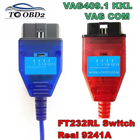 For VAG 409 KKL with FTDI FT232RL/FT232RQ Chip Auto Scanner Cable KKL with Switch for Fiat/VAG Auto 