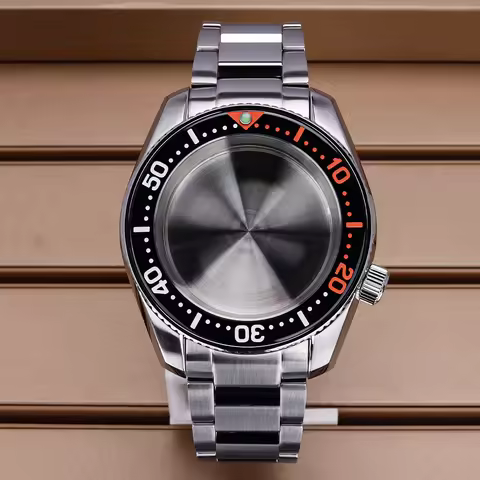 Diver NH35 42mm Watch Case Sapphire Glass Solid Bottom Cover For SPB185J1/187J1 NH34 NH35 NH36/38 Mo