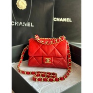*** Original Order CH ANEL 2023 Early Spring New Style 22 B Flap Pillow Bag Lazy Fashion CeilingThe 
