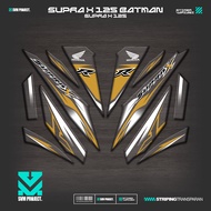 UV TRANSPARENT STRIPING SUPRA X 125 BATMAN MOTIF IP28 WAVE 125 BETMEN STICKER SIMPLE GRAPHICBENING