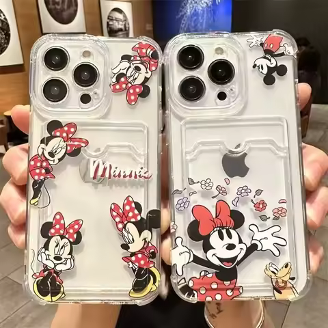 Mickey Minnie Mouse Wallet Phone Case For Samsung Galaxy S26 S25 S24 S23 S22 Plus Ultra FE A56 A36 A