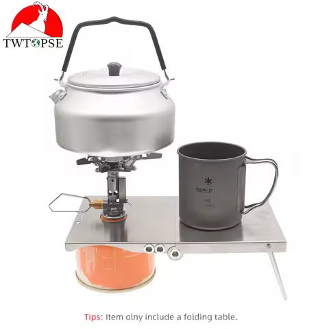 TWTOPSE Camping Stove Folding Table For SOTO SOD320 BRS-3000T MSR Pocket Rocket FMS-300T Integrated 