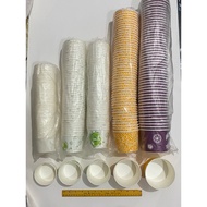 1 pack (50pcs) Paper cup BOWL (220cc, 260cc, 320cc, 390cc, 520cc) Random design