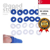 [SG FREE 🚚] 10Pcs Finger Bobs Cots Buddies Blue/White Dressings First Aid Tubular Bandage