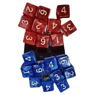 Wanzhi Brand Lotus Dice PTCG Ten 6-Sided Crystal Texture Dice Counter Pokémon