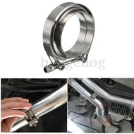 Universal Stainless 2.5 Inch 63mm V-Band Clamp + Flanges Exhaust Downpipe Turbo Set