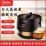 HY/🌲Midea Electric Pressure Cooker Household Multifunctional6L Electric Pressure Cooker 6LDouble-Liner Smart Rice Cooker