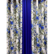 7Ft,3in1 plain & printed curtain 60x85inches(150x215cm)8 rings curtain
