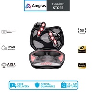 Amgras Xnew Buds Gaming Headset Bluetooth Earbuds Low Latency6mic Enc Noise Reduction RGB Lamp Stere