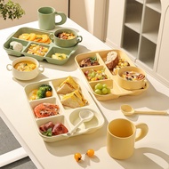 High Value Breakfast Plate, Slimming Plate for One Person, Weight Loss Divider Plate, Children's Div