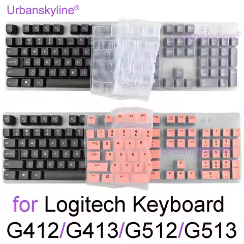 Keyboard Cover for Logitech G512 Carbon G513 G412 SE G413 SE Mechanical for Logi Silicone Protector 