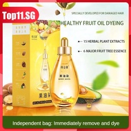 18ml Fruit Oil Black Hair Dye Coloring Shampoo Nourishes Long Lasting Hair Dye Shampoo (top11.sg.)