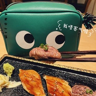 CTANDJIM Cranky Fairy Big Eyes Cowhide Camera Bag Eyes Messenger Bag