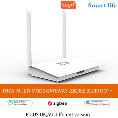 X5 Zigbee 3.0 Hub Bluetooth with Network Cable Socket Wired Connection Smart Life Control Tuya Zigbe