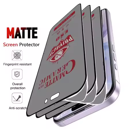 3Pcs Matte Ceramic Privacy Screen Protector For Samsung Galaxy S26 Ultra S24 FE S25 Ultra A56 A36 A3