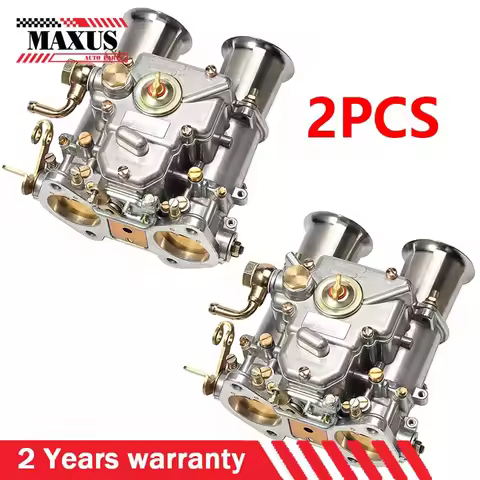 2pcs 45 Dcoe 152 Twin Carburettor Set for Golf/Jetta/Passat 1.8L/2.0L, compatible with Weber/Solex/d