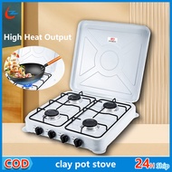 Portable Gas Stove Double Burner Gas Stove With Cover 2 4 Burner Stove Complete Set Built Gas Cooktop Stove