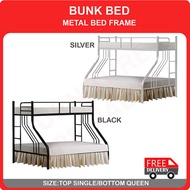 BUNK BED/ METAL BED FRAME(SILVER/BLACK)