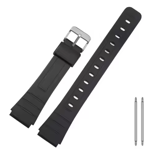 16mm 18mm Silicone Watch Strap for Casio W800H SGW400 F91W F84 F105/108 A158/168 AE1200/1300 Band PU