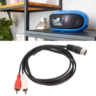 newlanrode 5 Pin Din Male to 2 Cable  Adapter 5-Pol / Cinch Stecker PVC Wire Cover Sound Connection 