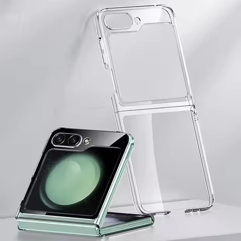 For Samsung Galaxy Z Flip8 Flip7 FE Flip5 Flip4 Flip6 Transparent Phone Case For Samsung Z Flip 3 Sh