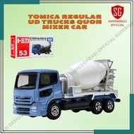 Tomica Regular Diecast Car 053 Nissan Diesel UD Truck Quon Mixer Car 1/89 Children's Toys