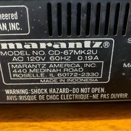 Marantz CD-67mkII CD播放機二手良品付全新遙控器