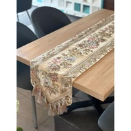 Elegant Belgian Floral Table Runner - Premium Long Tablecloth for Dining Room and Living Room JS