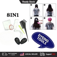 Hair Dyeing Kit 8 pcs Hair Professional Hair Dyeing Kit One-Time Disposable Hair Dye Tools Set Easy 
