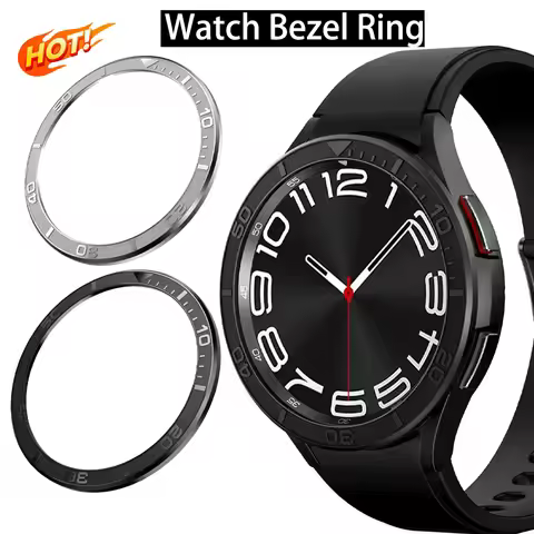 For Samsung Galaxy Watch 6 Classic 43mm 47mm Stainless Steel Timescale Cover Bumper Case Accessorie 