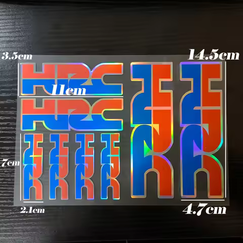 Motorcycle Stickers Wing Logo HRC Tank Helmet Racing Decal Red Kit For Honda Cbr250r Xrv750 Cbr600rr