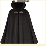 Medieval Renaissance Costume, Hooded Cape for Men Women, Knight Cloak Hoodie for Adult, Hobbit Wizar