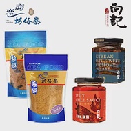 【真匯吃嚴選】米食粥品超級配四入組 (豆豉小魚、狠辣辣椒醬、烏魚鬆、海苔虱目魚鬆)