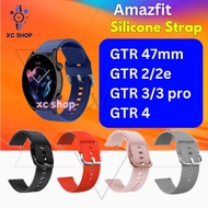 Amazfit GTR 2 3 4 pro 2e silicone strap tali jam tangan Amazefit wristband GTR 47mm replacement band