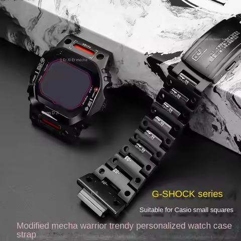 DW-5600 Mod kit for Casio G-SHOCK DW-5600 metal case and strap GW-B5600 Watch bezel case Wanchband s