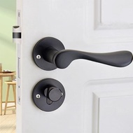 European Style Door Handle Handle Lock Door Bedroom Living Room Door Lock Full Handle Set Curved Door Handle