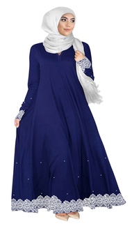Big Size Muslimah Friendly Jubah Labuh *Besar* Women Dress (PLUS SIZE) – Lace &amp; Crystal – Era Ashura