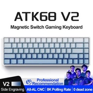 ATK68 V2 Aluminum Magnetic Mechanical Keyboard 60% Hot swappable RGB GASKET Custom Gaming Keyboard